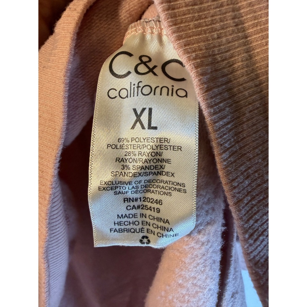 C&C California Pink Love‎ Graphic Sweatshirt Oversized XL - Picture 4 of 7